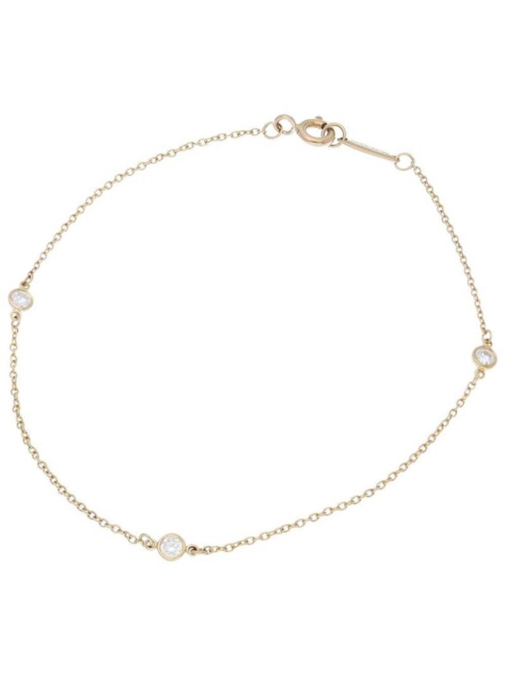 Tiffany & Co by the Yard Diamond Bracelet Ct 18K Yellow Gold